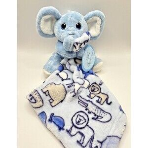 Little Beginnings Blue Elephant Plush Lovey Animals Security Blanket Baby Lovie